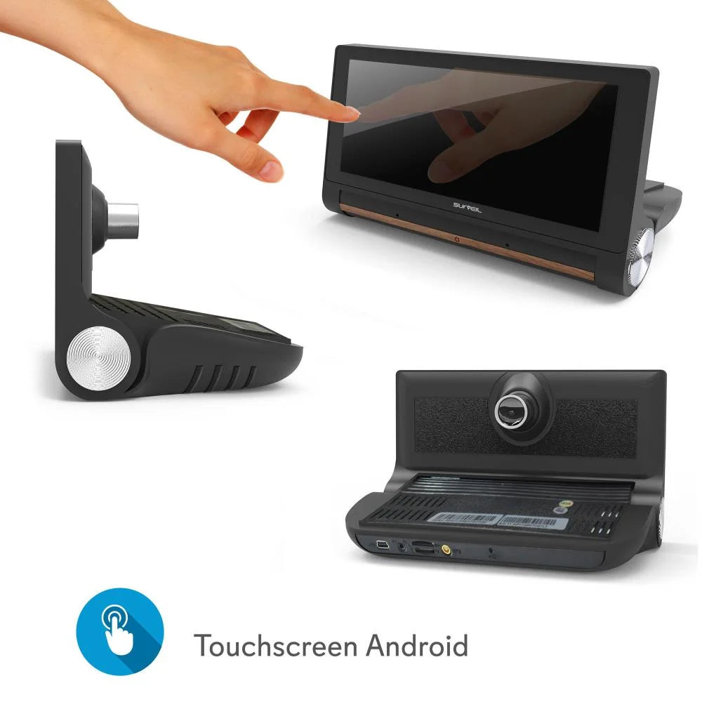 Surveil Wireless Android GPS DVR Dash Cam and Backup Camera W/ 7" Display