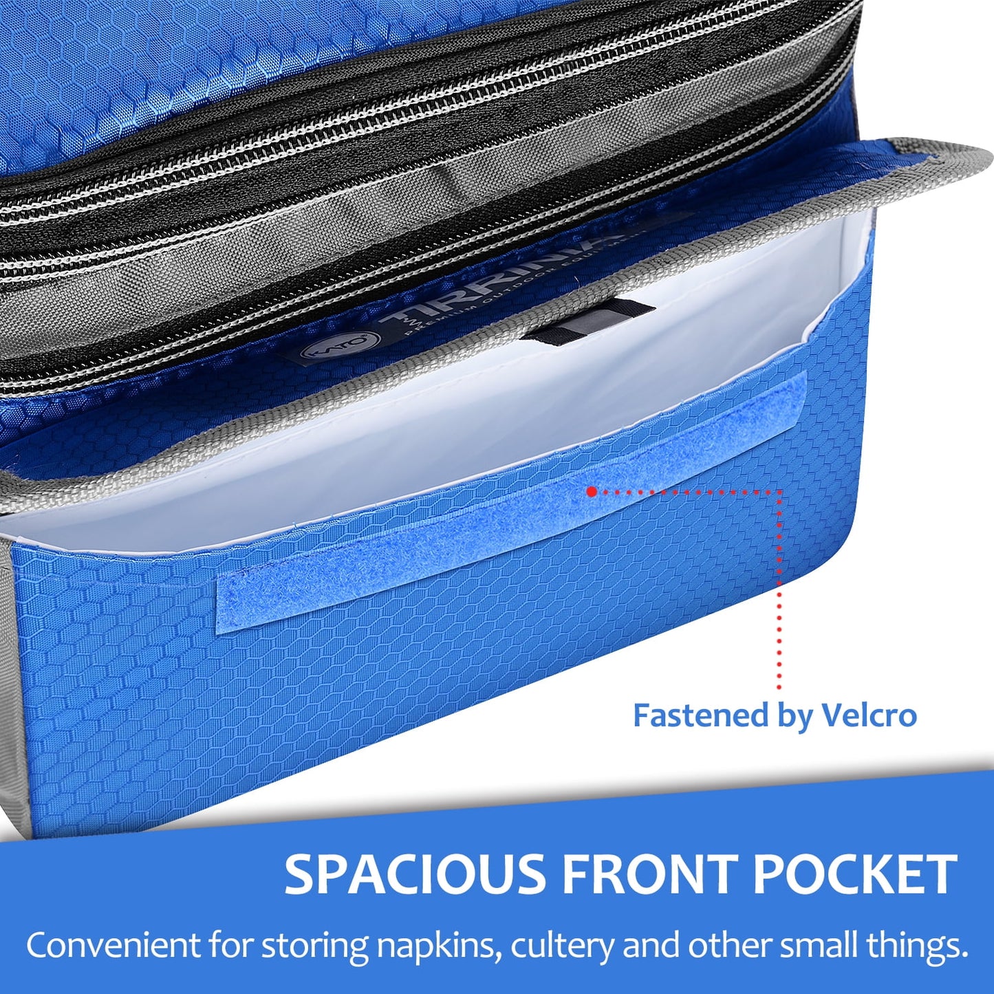 Insulated Lunch Bags for Women, Men, and Youth, Leakproof Back to School Insulated Cooler Bags for Students, and Office Work, Blue