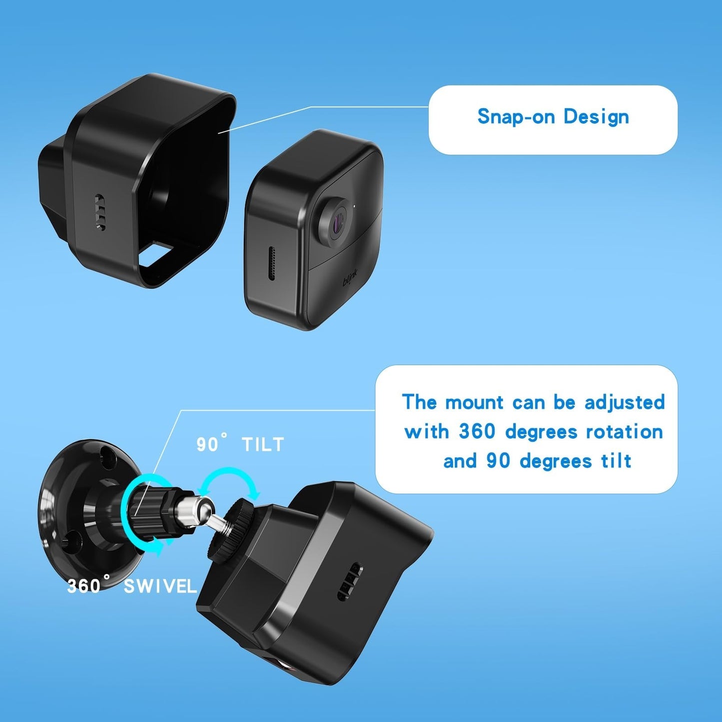 3 Pack Blink Outdoor 4 Camera Mount Set with Housing & Outlet Mount US