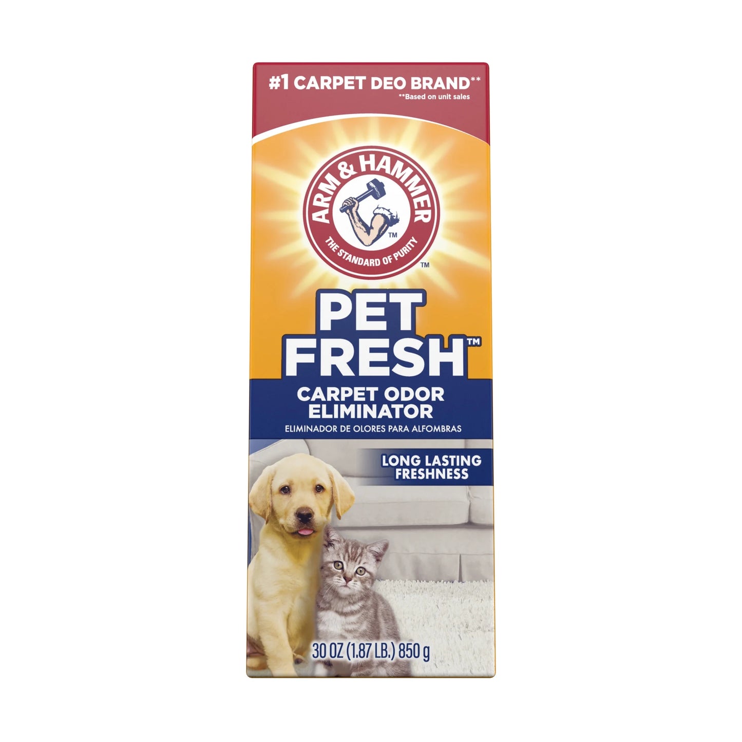 (3 Pack) Pet Fresh Odor Eliminating Deodorizing Carpet Powder, Pet Fresh, 30 Oz