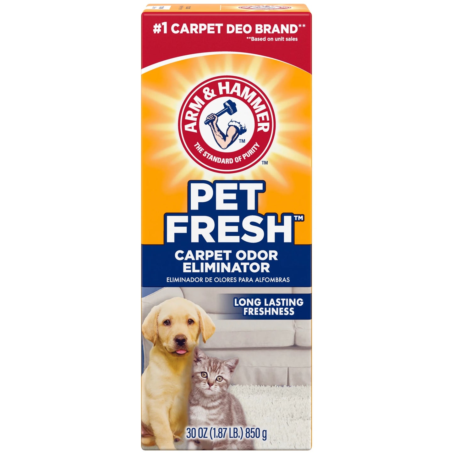 (3 Pack) Pet Fresh Odor Eliminating Deodorizing Carpet Powder, Pet Fresh, 30 Oz