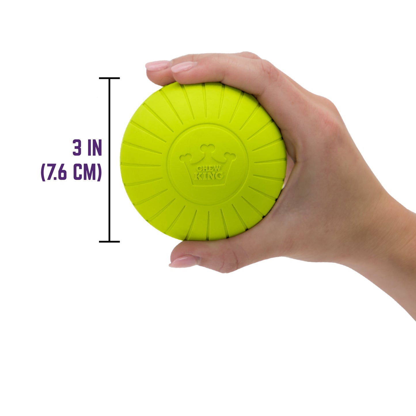 , 3 Inch Supreme Rubber Dog Balls (4-Pack) for Large Breeds