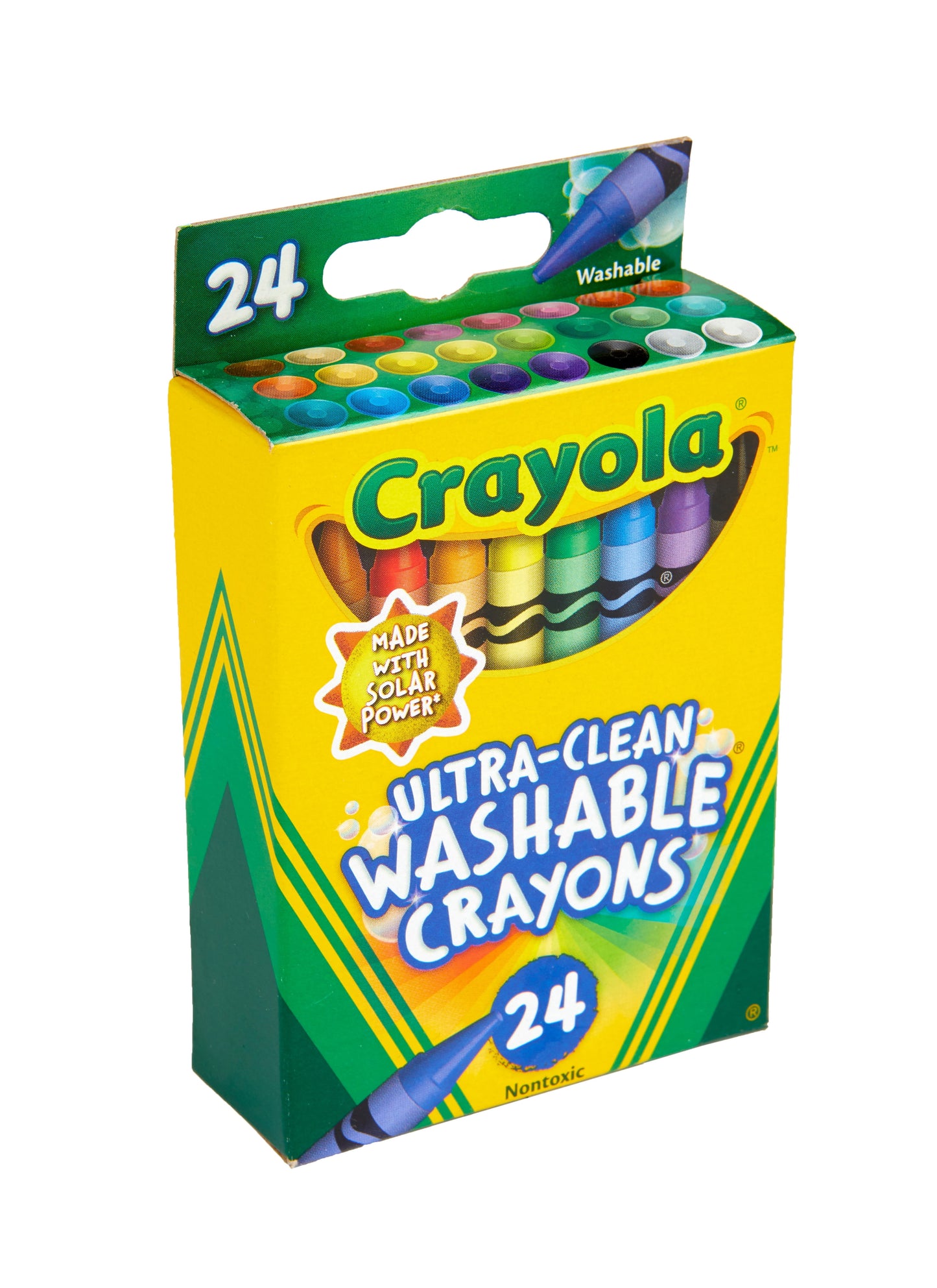 Ultra-Clean Washable Crayons, 24 Ct, School Supplies for Kids, Classroom Must Haves for Teachers, Gifts, Ages 3+