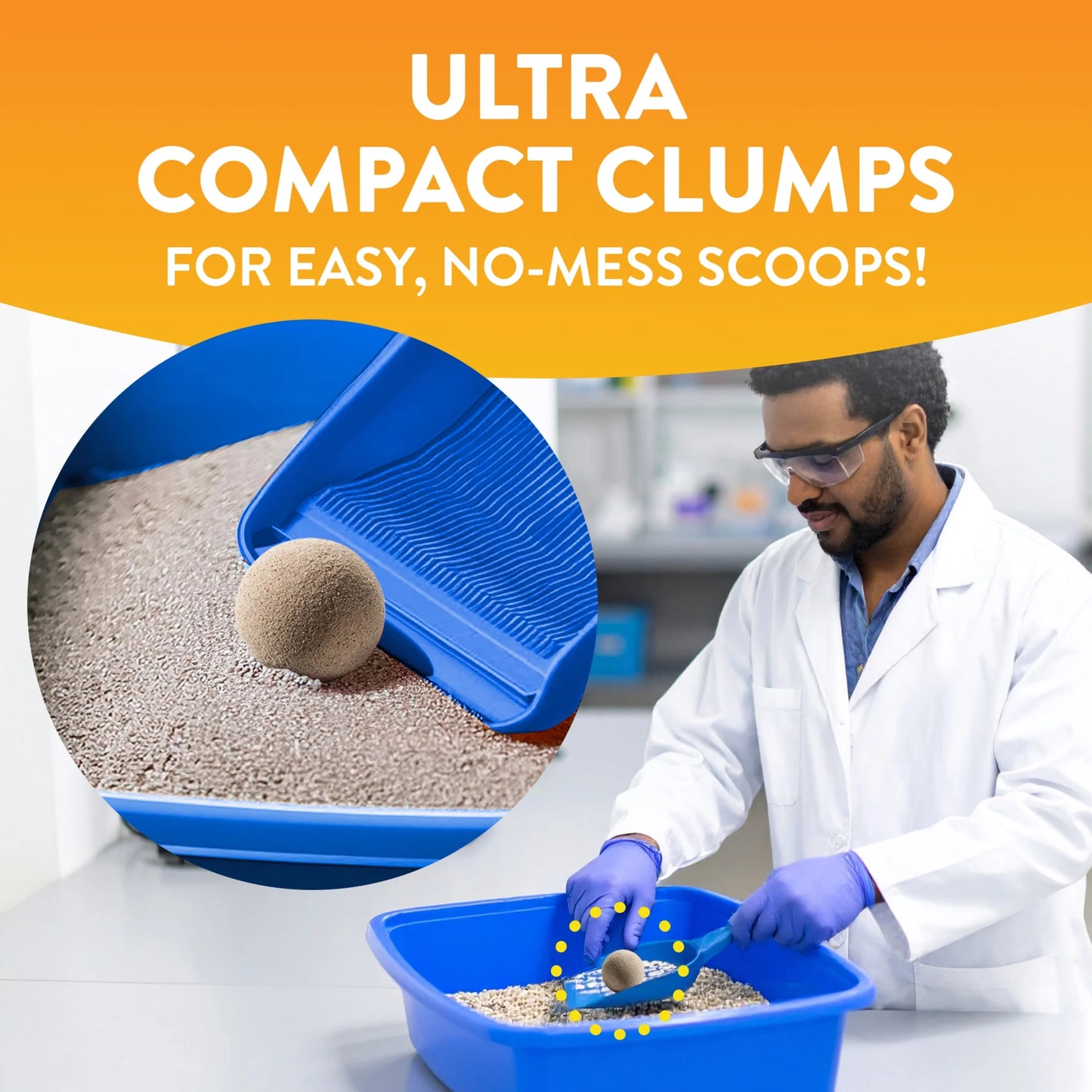 (3 Pack) Hardball Lightweight Cat Litter, Multi-Cat No-Mess Scoopable Clumping Litter, 10.5 Lb