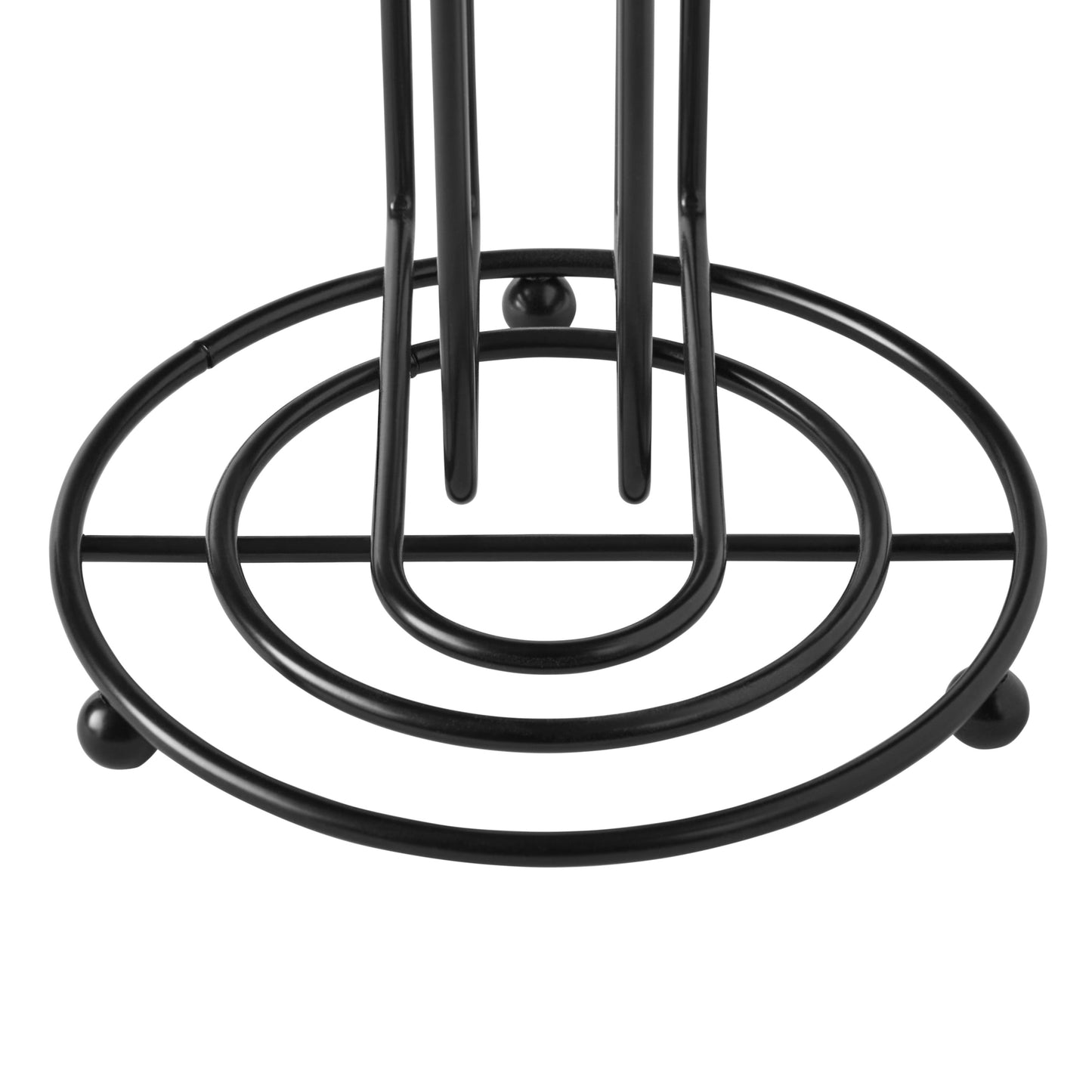 (2 Pack) 13.1" Stylish Metal Wire Paper Towel Holder, Black