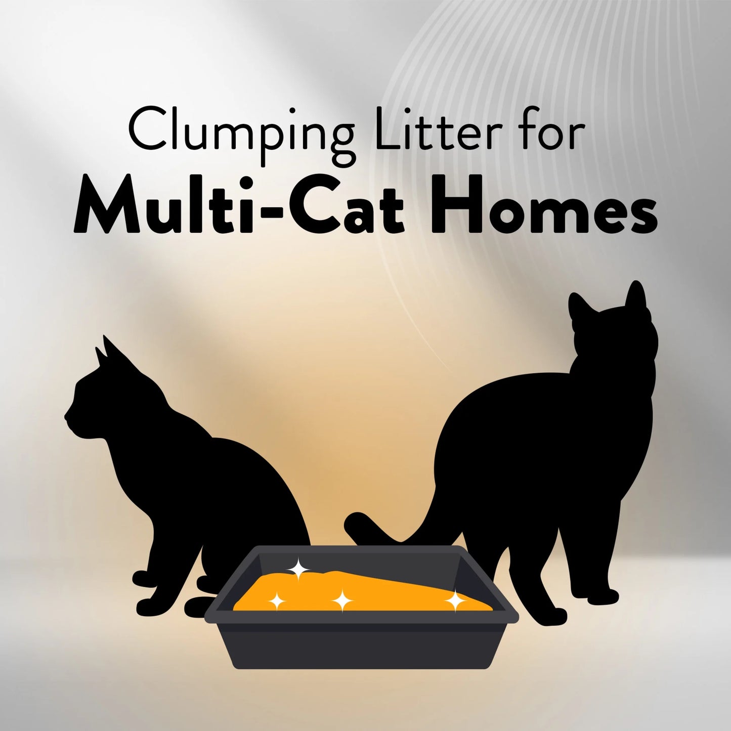 (3 Pack) Hardball Lightweight Cat Litter, Multi-Cat No-Mess Scoopable Clumping Litter, 10.5 Lb