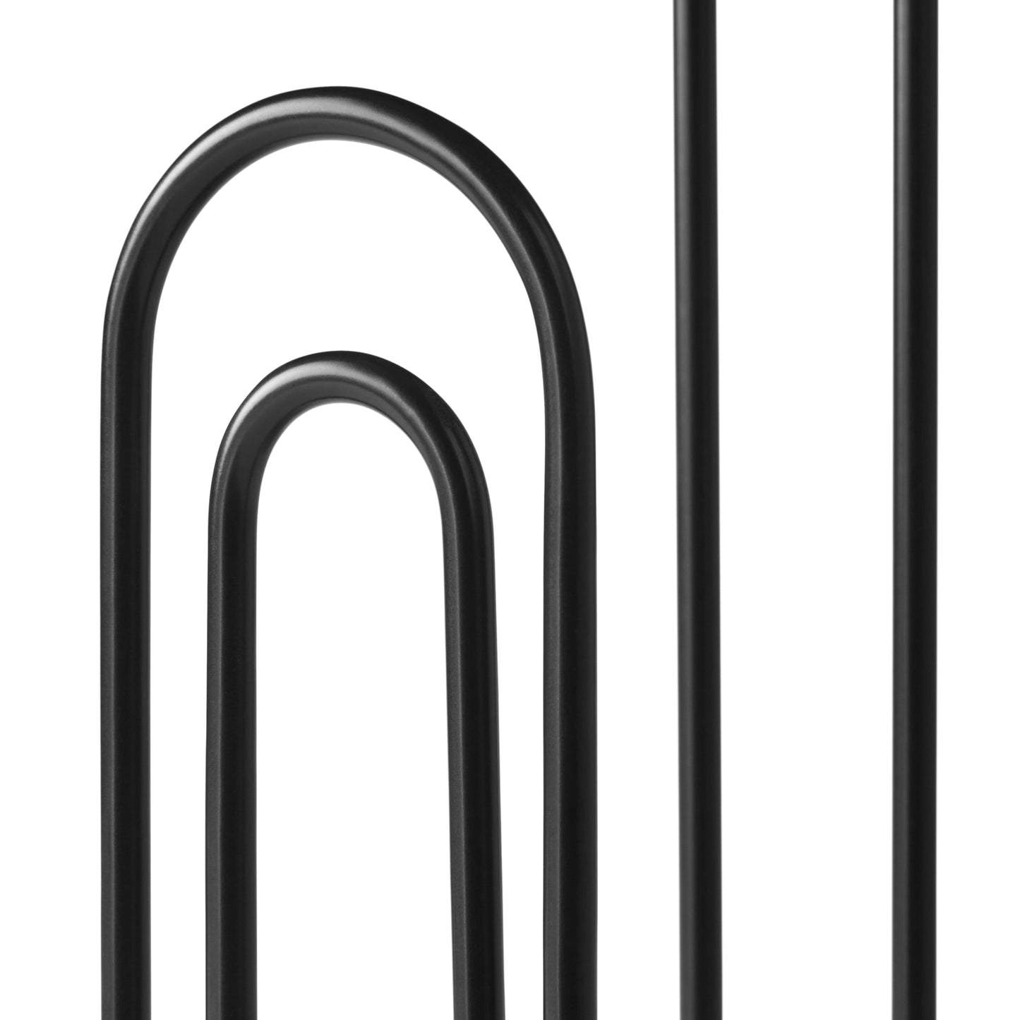 (2 Pack) 13.1" Stylish Metal Wire Paper Towel Holder, Black