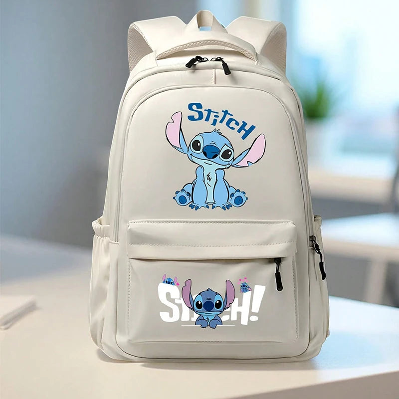 Stitch Large Capacity Backpack, Adjustable Straps for Daily Commute & Back to School, Work, Travel Carryall, Sturdy Construction