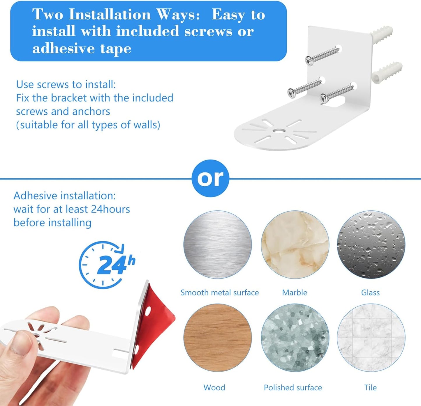 Adhesive Wall Mount for Ring Indoor Cam (2Nd Gen and 1St Gen) - Metal Camera Hol