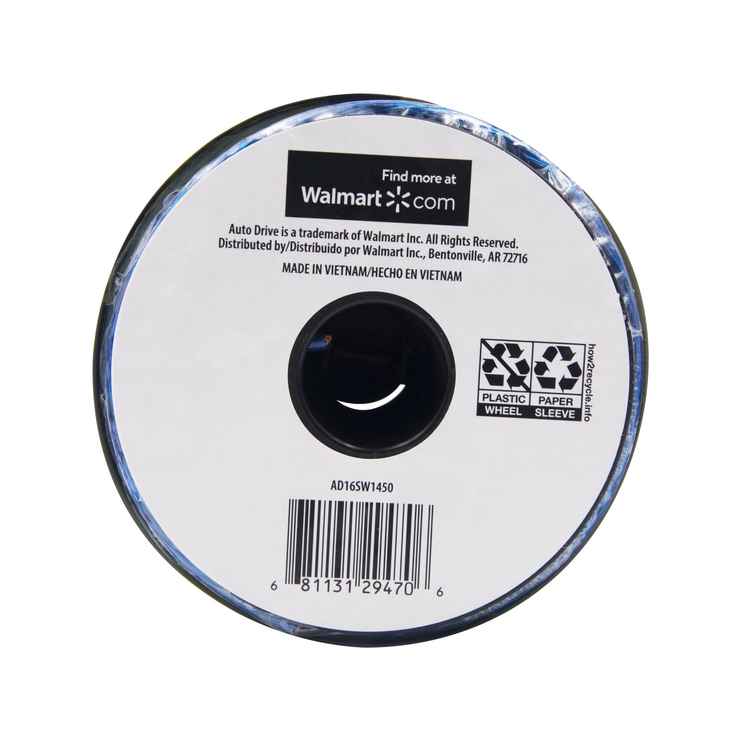 (2 Pack) Car Stereo Speaker Wire, 14 American Wire Aauge, 50Ft, Transparent Blue, Normal Condition