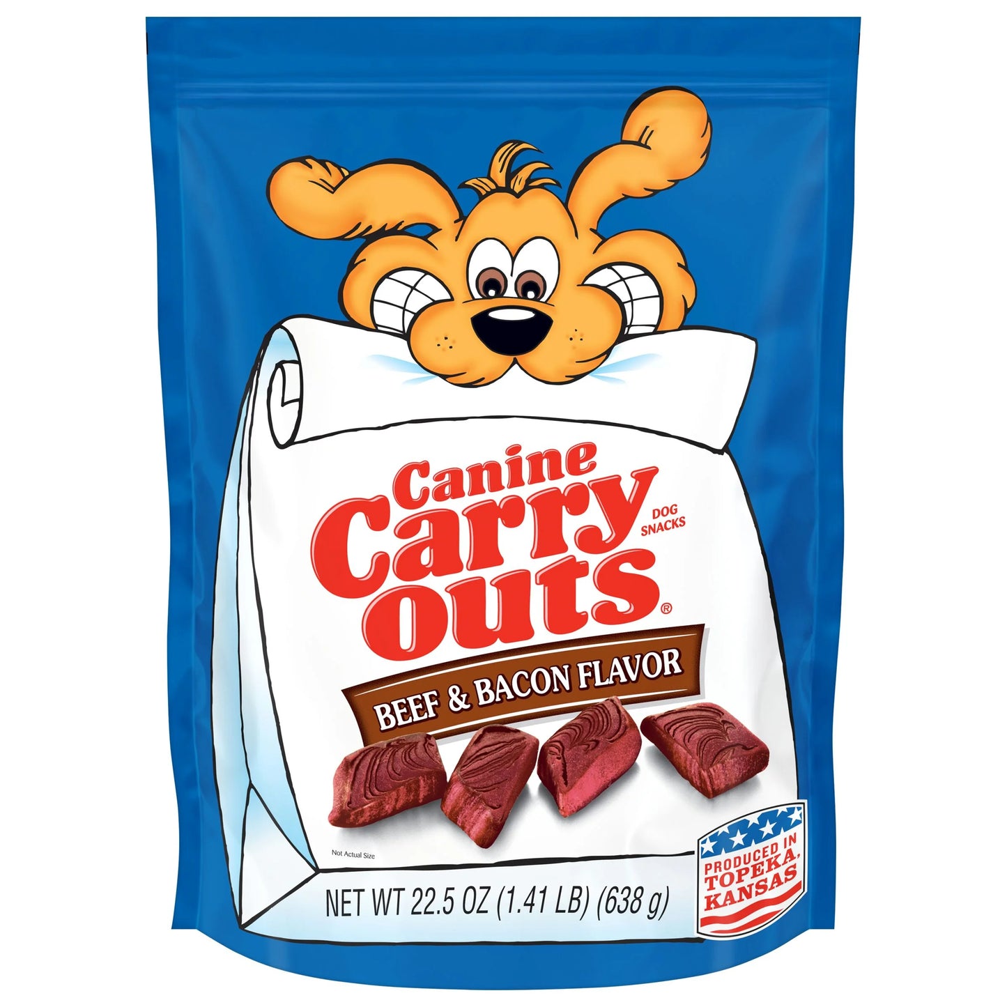 (2 Pack) Beef & Bacon Flavor Dog Treats, 22.5Oz Bag