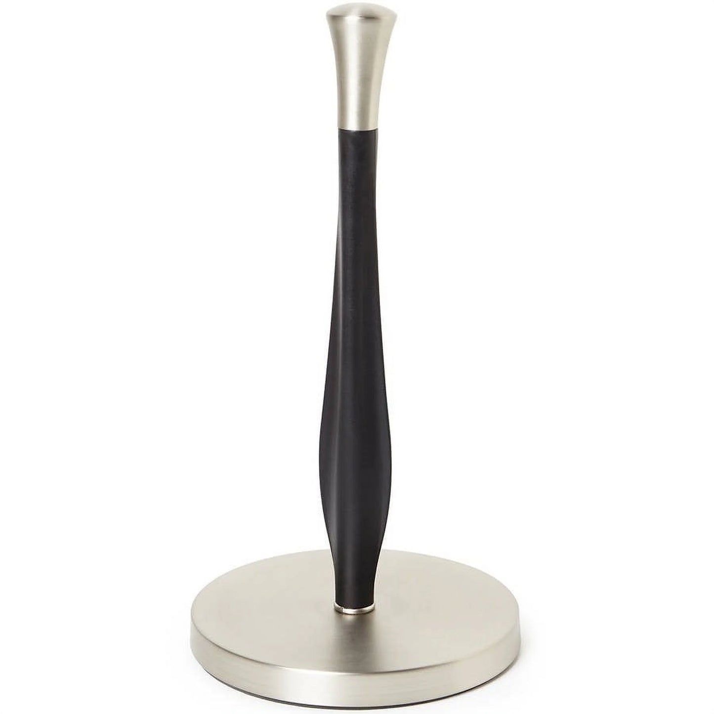 (2 Pack) Free-Standing Paper Towel Holder with Weighted Non-Slip Base, 14 Inch, Nickel