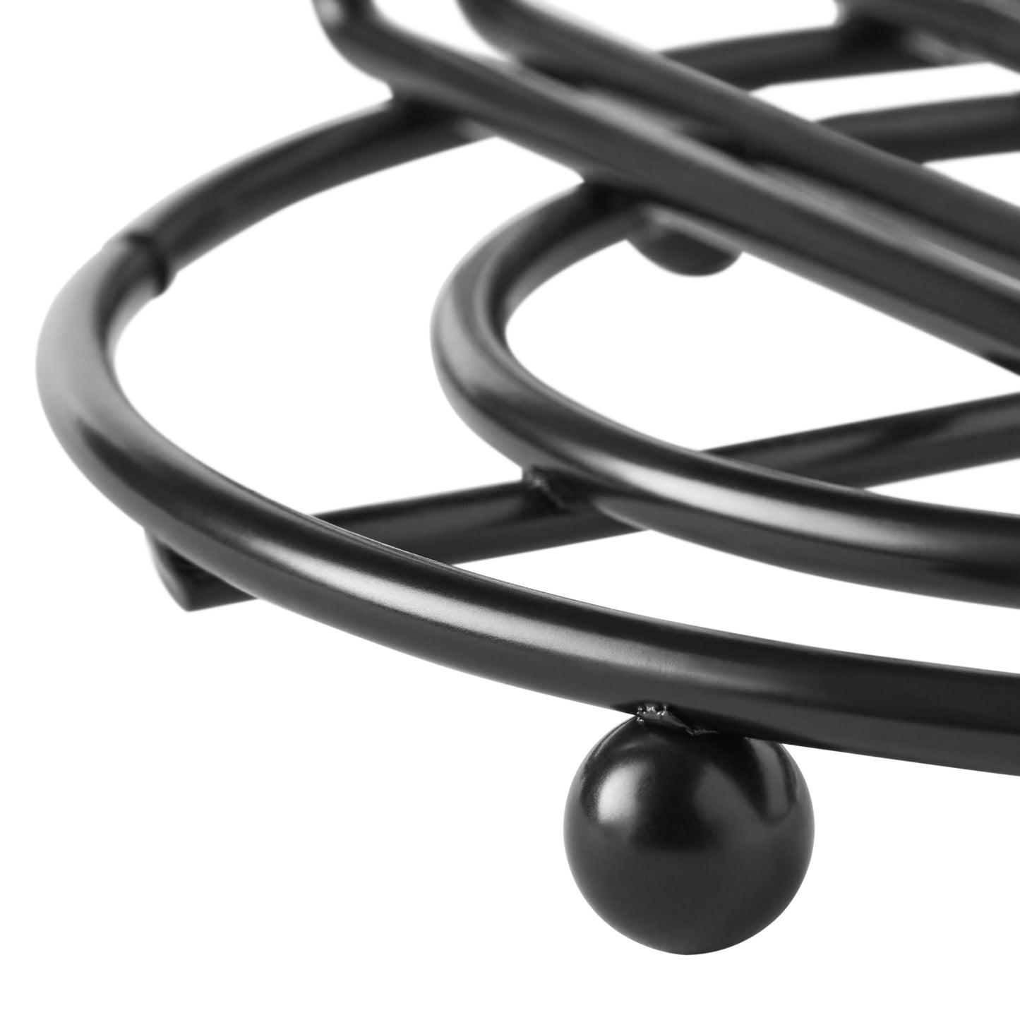 (2 Pack) 13.1" Stylish Metal Wire Paper Towel Holder, Black