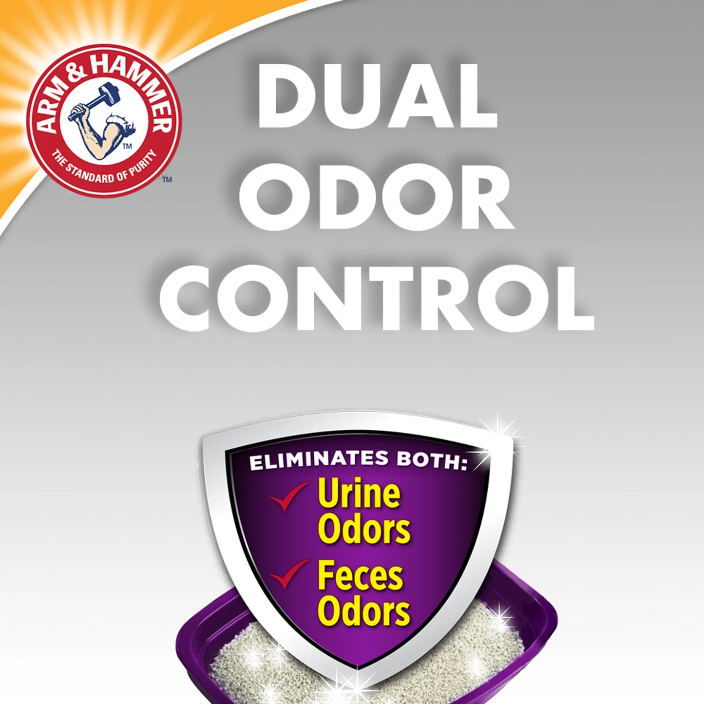 (3 Pack) Double Duty Cat Litter, Advanced Odor Control Clumping Cat Litter, Scented, 40 Lb