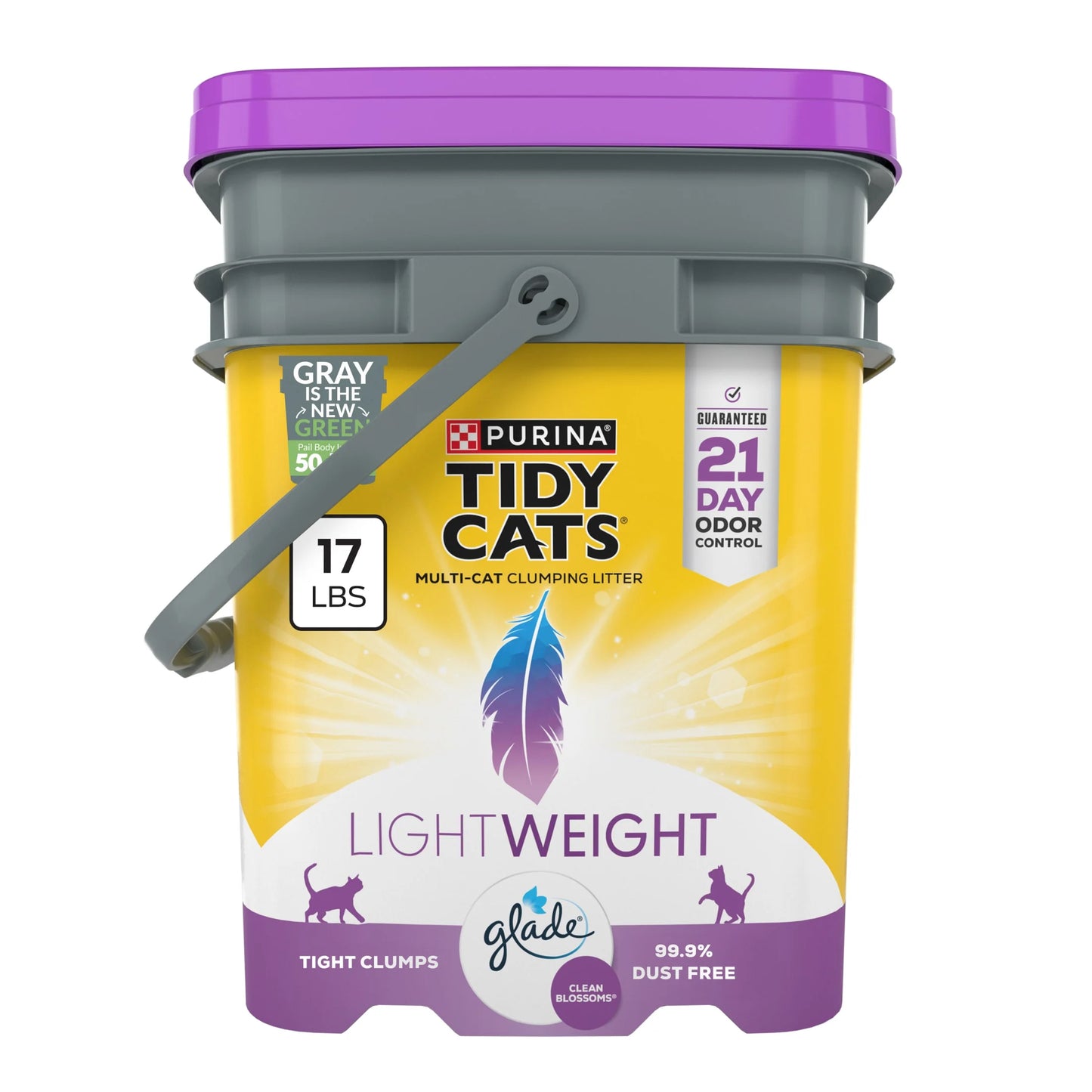 (3 Pack) Purina Lightweight with Glade Clean Blossoms Scented Clumping Cat Litter