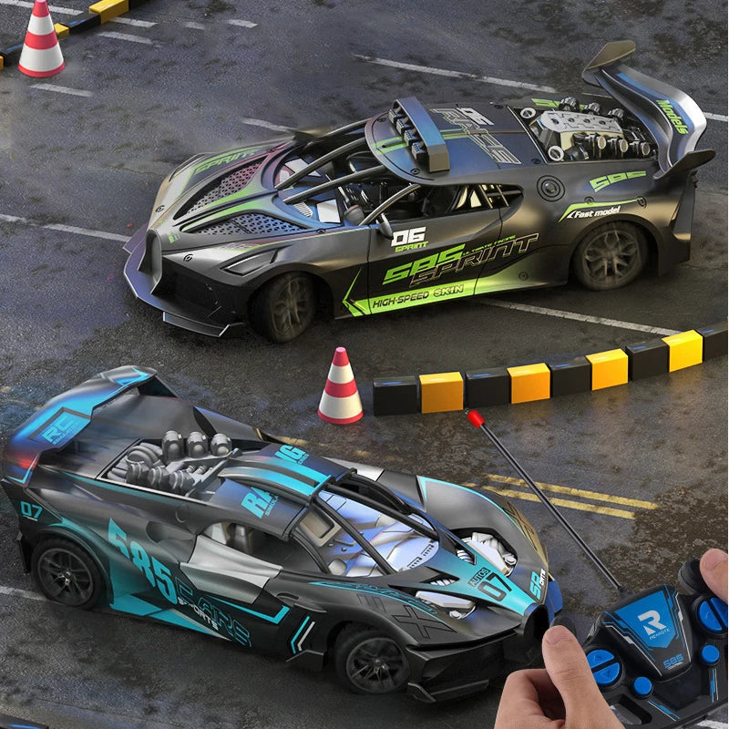 Super RC Sports Car High Speed Remote Control Mini Scale Model Vehicle Electric Drift Racing Car Gift for Kids Back to School
