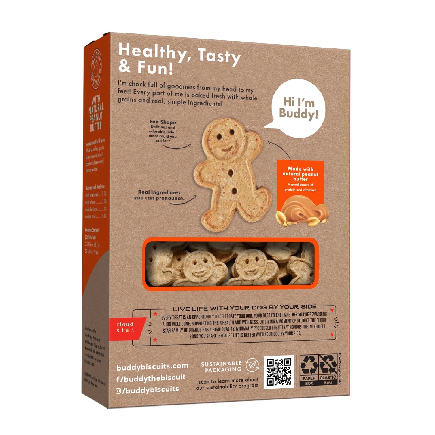 (2 Pack) Crunchy Dog Treats, Peanut Butter, 16 Oz. Box