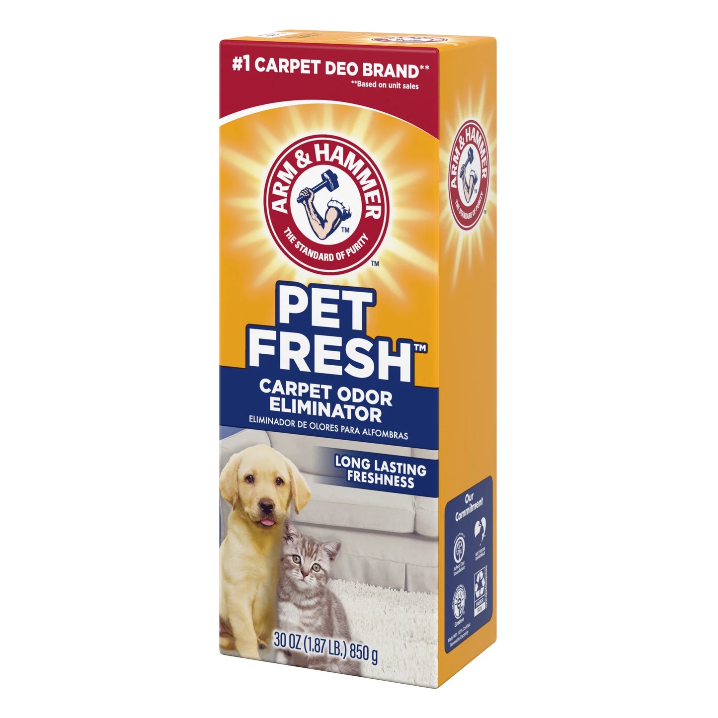 (3 Pack) Pet Fresh Odor Eliminating Deodorizing Carpet Powder, Pet Fresh, 30 Oz
