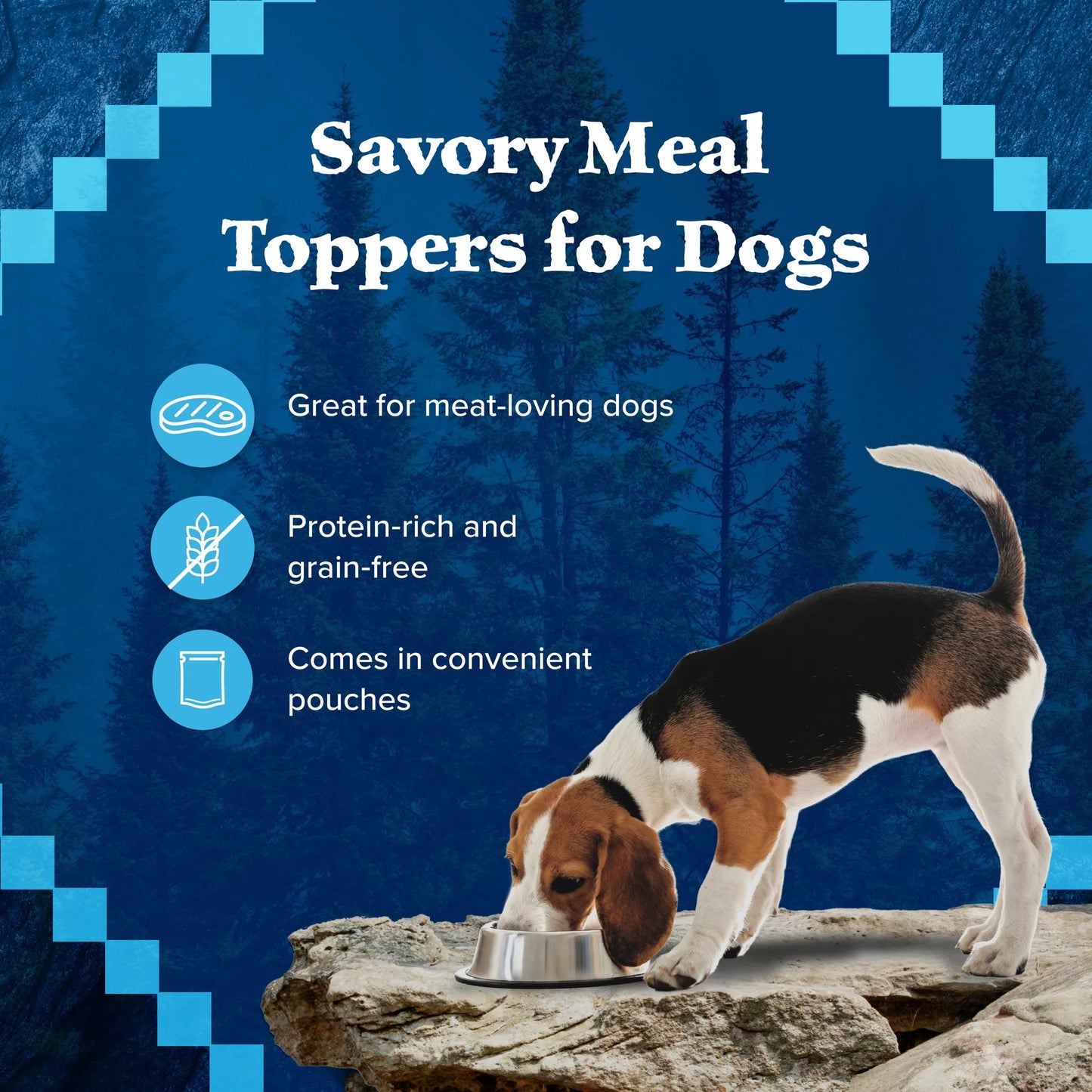 (4 Pack) Wilderness Wild Cuts Wet Dog Food Toppers, Chicken & Beef, 3-Oz. (12 Count)