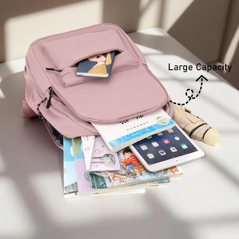 Stitch Large Capacity Backpack, Adjustable Straps for Daily Commute & Back to School, Work, Travel Carryall, Sturdy Construction