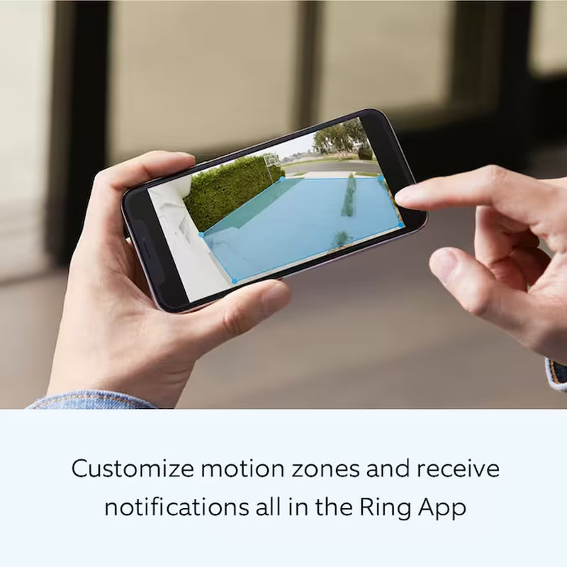 Floodlight Cam Wired plus - Smart Security Video Camera with 2 Motion-Activated LED Floodlights, 2-Way Talk, Color Night Vision, White