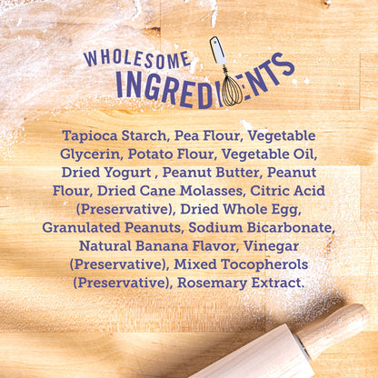 Grain-Free Woofers Dog Treats, Peanut Butter & Banana, 13 Oz