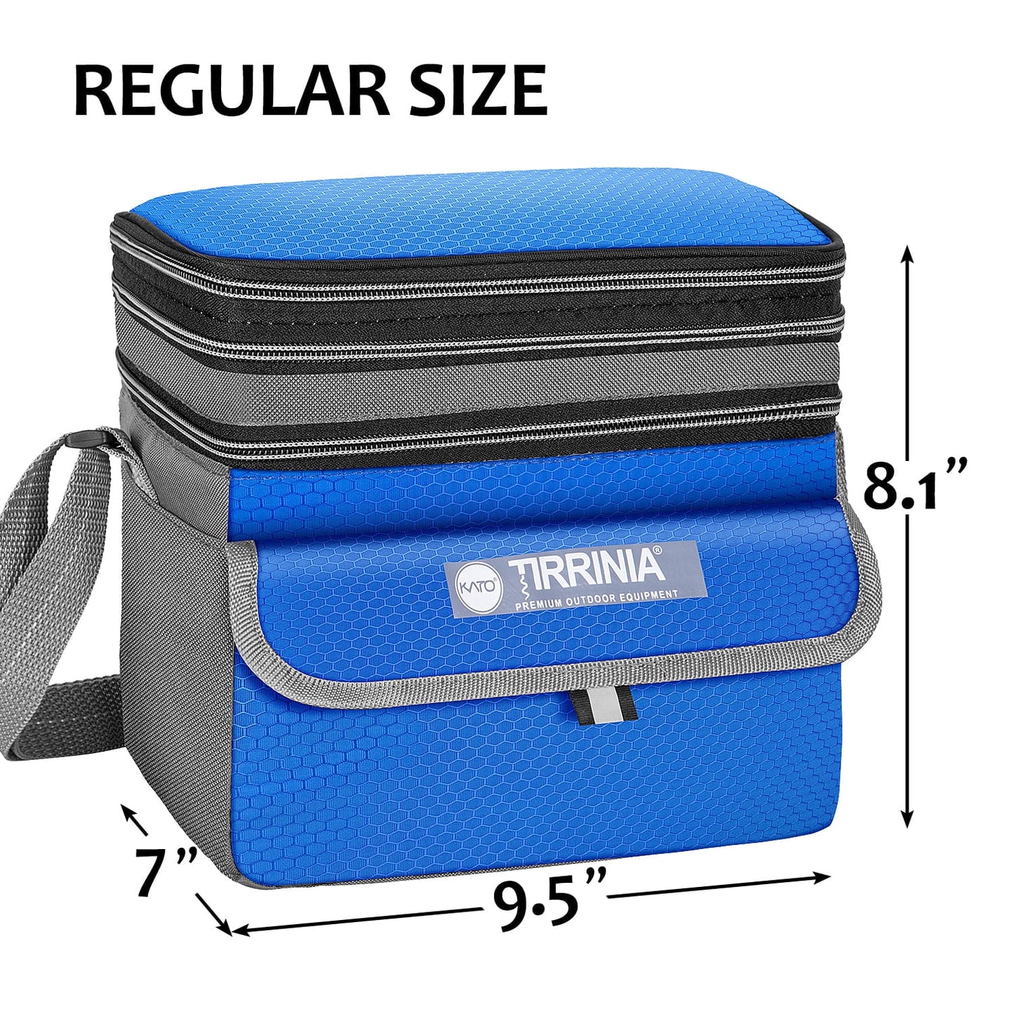 Insulated Lunch Bags for Women, Men, and Youth, Leakproof Back to School Insulated Cooler Bags for Students, and Office Work, Blue