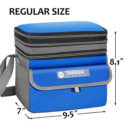 Insulated Lunch Bags for Women, Men, and Youth, Leakproof Back to School Insulated Cooler Bags for Students, and Office Work, Blue