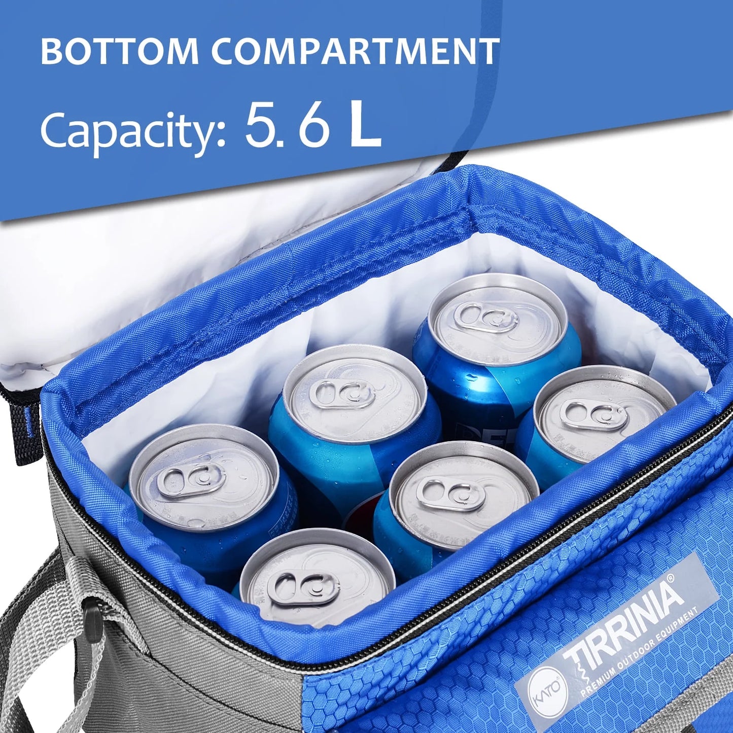 Insulated Lunch Bags for Women, Men, and Youth, Leakproof Back to School Insulated Cooler Bags for Students, and Office Work, Blue