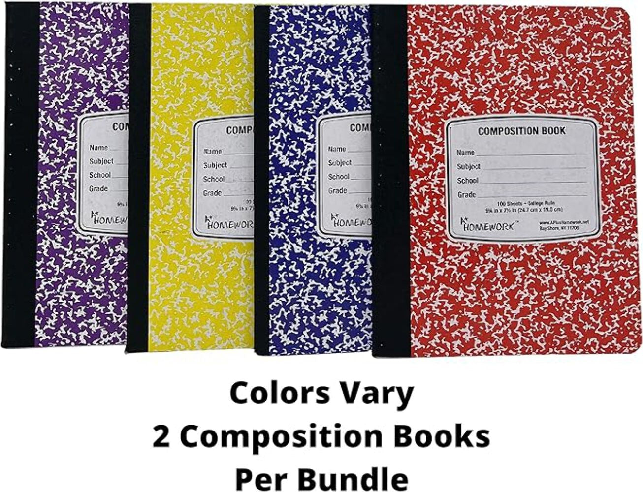 College Ruled Back to School Essential Supply Kit Bundle for Middle, High School