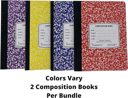 College Ruled Back to School Essential Supply Kit Bundle for Middle, High School