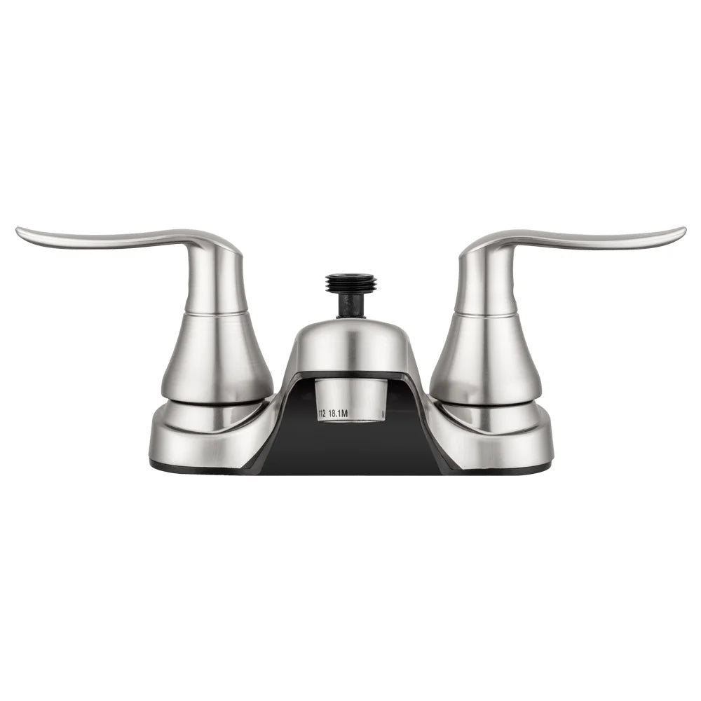 DF-PL720LH-SN RV Bathroom Faucet with Winged Levers and Shower Hose Diverter (Brushed Satin Nickel)