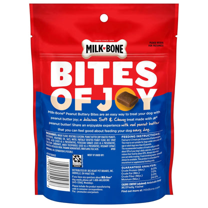 (7 Pack) Milk Bone Peanut Buttery Bites Soft Dog Treats with Jif Peanut Butter, 4.5 Oz Bag