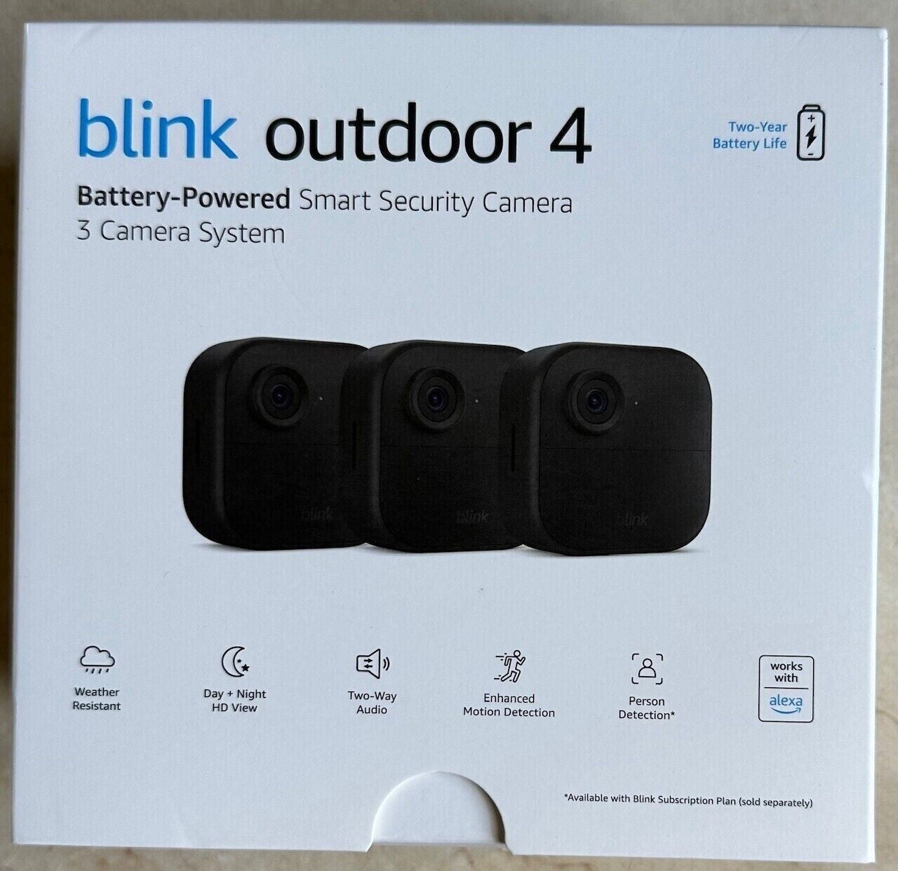 🔥All New Blink Outdoor 4 (4Th Gen) 3 Camera Wireless HD Home Security System🔥
