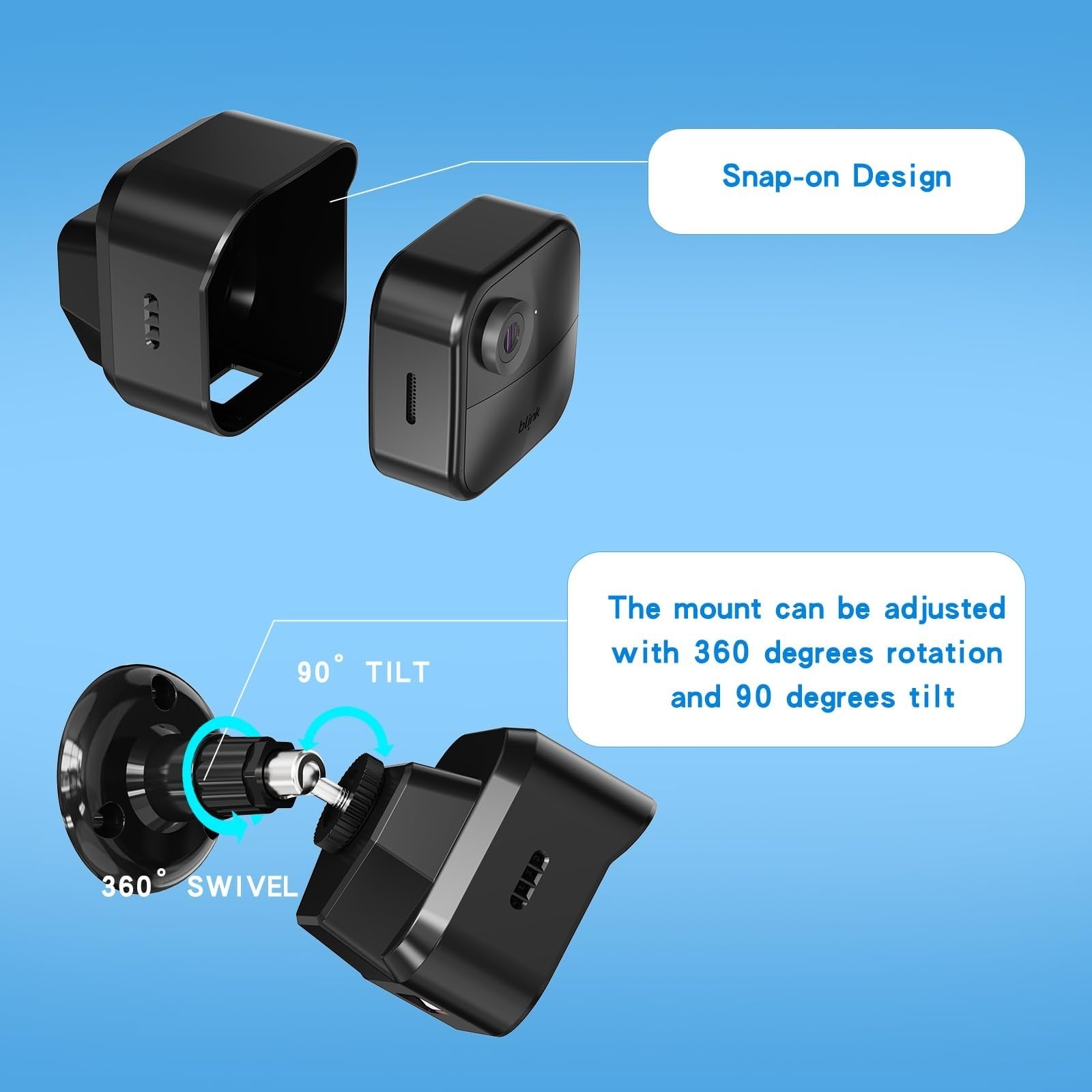 3 Pack Blink Outdoor 4 Camera Mount Set with Housing & Outlet Mount US