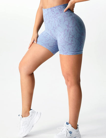 Women Seamless Camo Shorts High Waisted Gym Yoga Workout