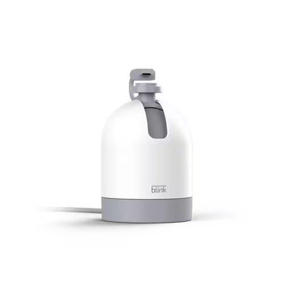 Mini Pan Tilt Mount, Indoor Rotating Plug in Mount for Mini Smart Security Camera, 2-Way Audio, HD Video White