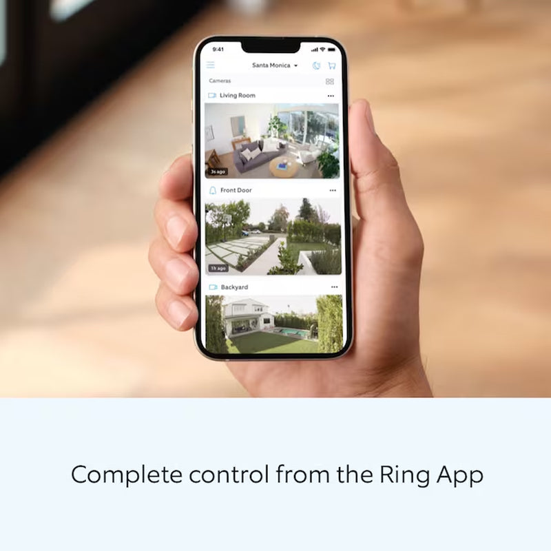 Floodlight Cam Wired plus - Smart Security Video Camera with 2 Motion-Activated LED Floodlights, 2-Way Talk, Color Night Vision, White