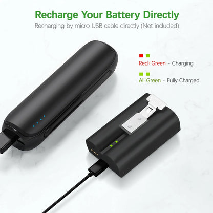 2-Pack Rechargeable Replacement Battery for Ring Spotlight Camera, Ring Video Doorbell 2 and Ring Door View Cam,Stick up Cam
