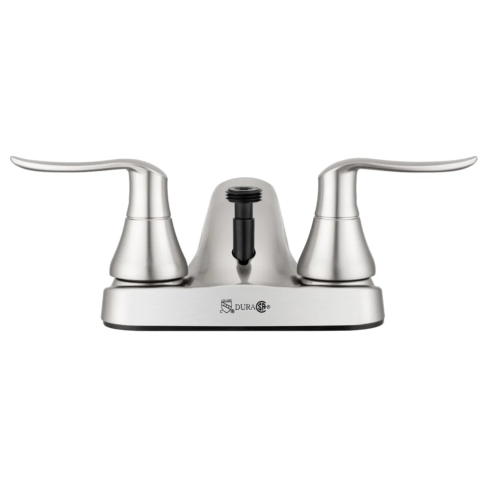 DF-PL720LH-SN RV Bathroom Faucet with Winged Levers and Shower Hose Diverter (Brushed Satin Nickel)