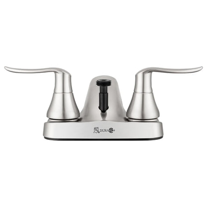 DF-PL720LH-SN RV Bathroom Faucet with Winged Levers and Shower Hose Diverter (Brushed Satin Nickel)