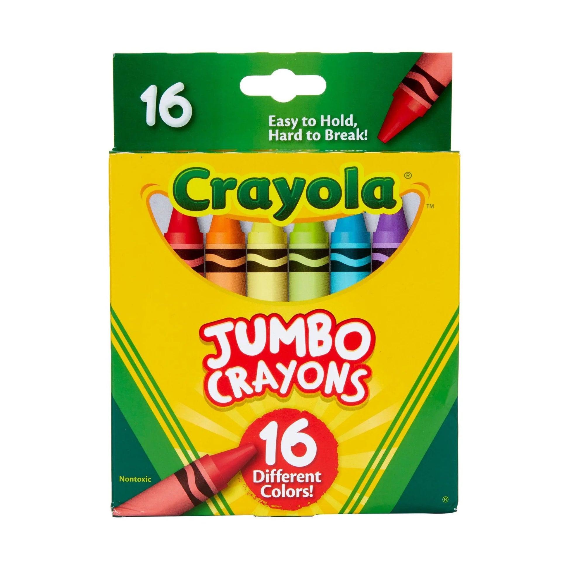 Jumbo Crayon Set, 16 Ct, Kindergarten School Supplies, Toddler Crayons, Gifts for Toddlers