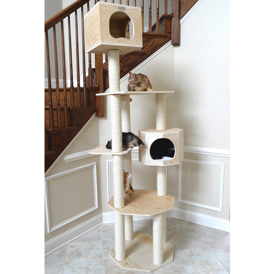 Premium Pinus Sylvestris Wood,Real Wood Cat Tree S8502