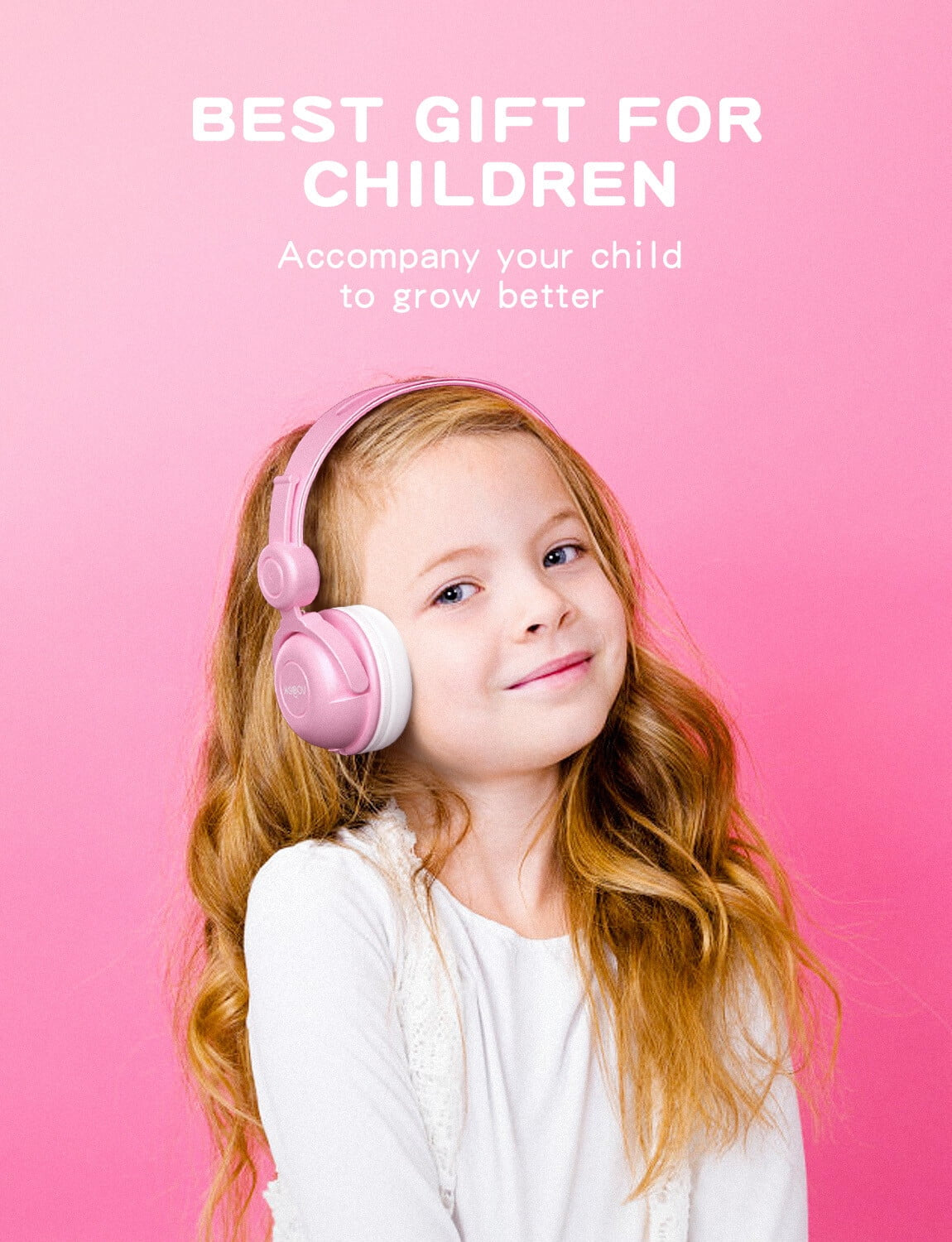 Kids Headphones for Girls with Microphone, Wired Kids Headphones for School Pad Phone Tablet, 85Db Volume Limited Hearing Protection, Preschool Graduation and Back to School Gifts for Kids