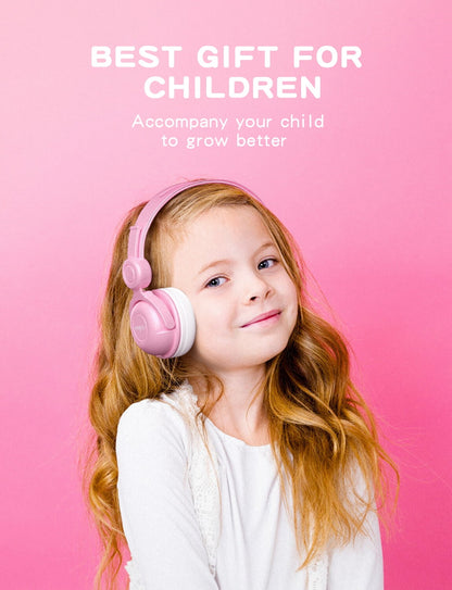 Kids Headphones for Girls with Microphone, Wired Kids Headphones for School Pad Phone Tablet, 85Db Volume Limited Hearing Protection, Preschool Graduation and Back to School Gifts for Kids