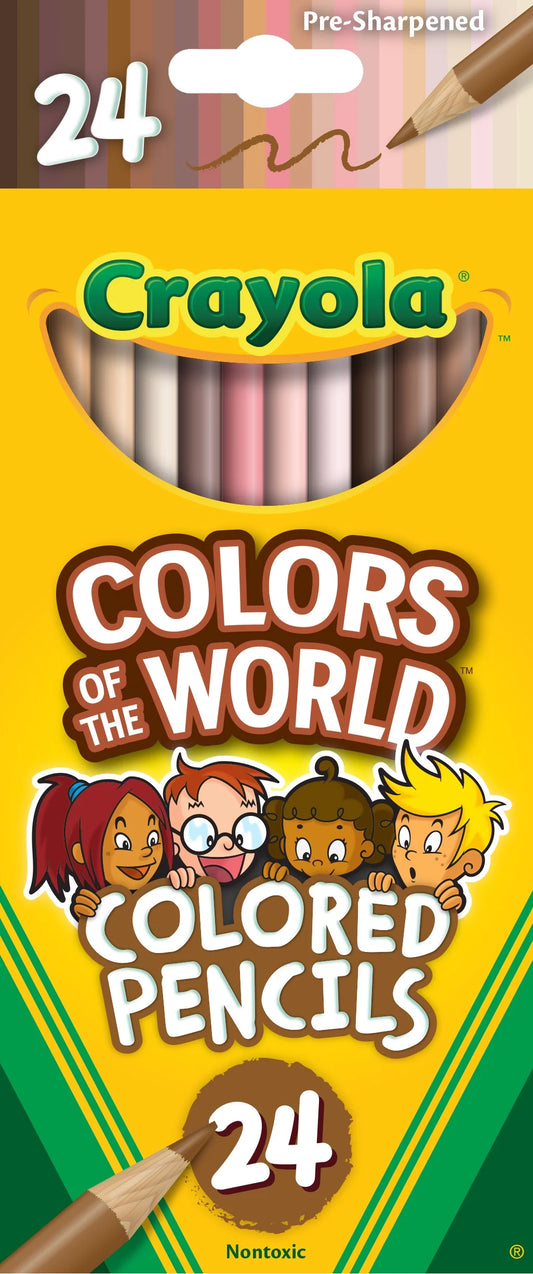 Colors of the World Colored Pencils, 24 Ct, Back to School Supplies for Kids, Gift for Teachers