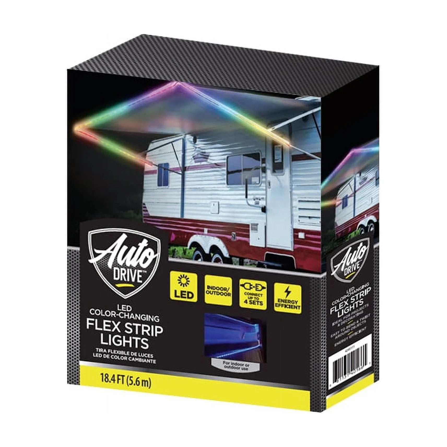 120 Volts Multicolor LED Strip Lights with Remote Control for RV Vehicle