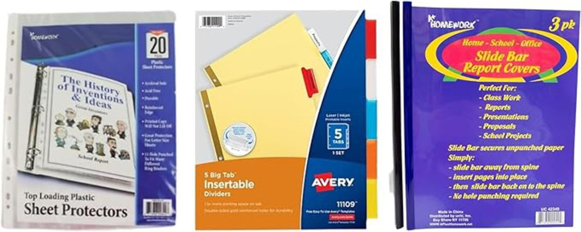 College Ruled Back to School Essential Supply Kit Bundle for Middle, High School