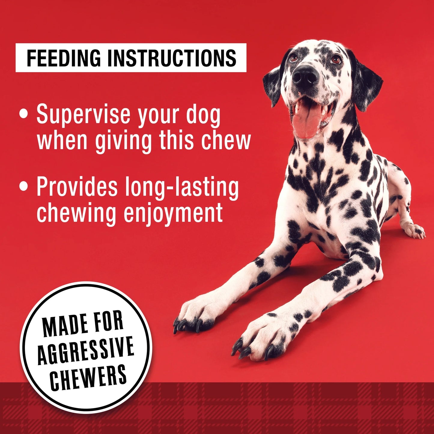 Ol' Roy 5" Stuffed Shin Dog Dry Chew Bone, Bacon & Cheese 1 Count