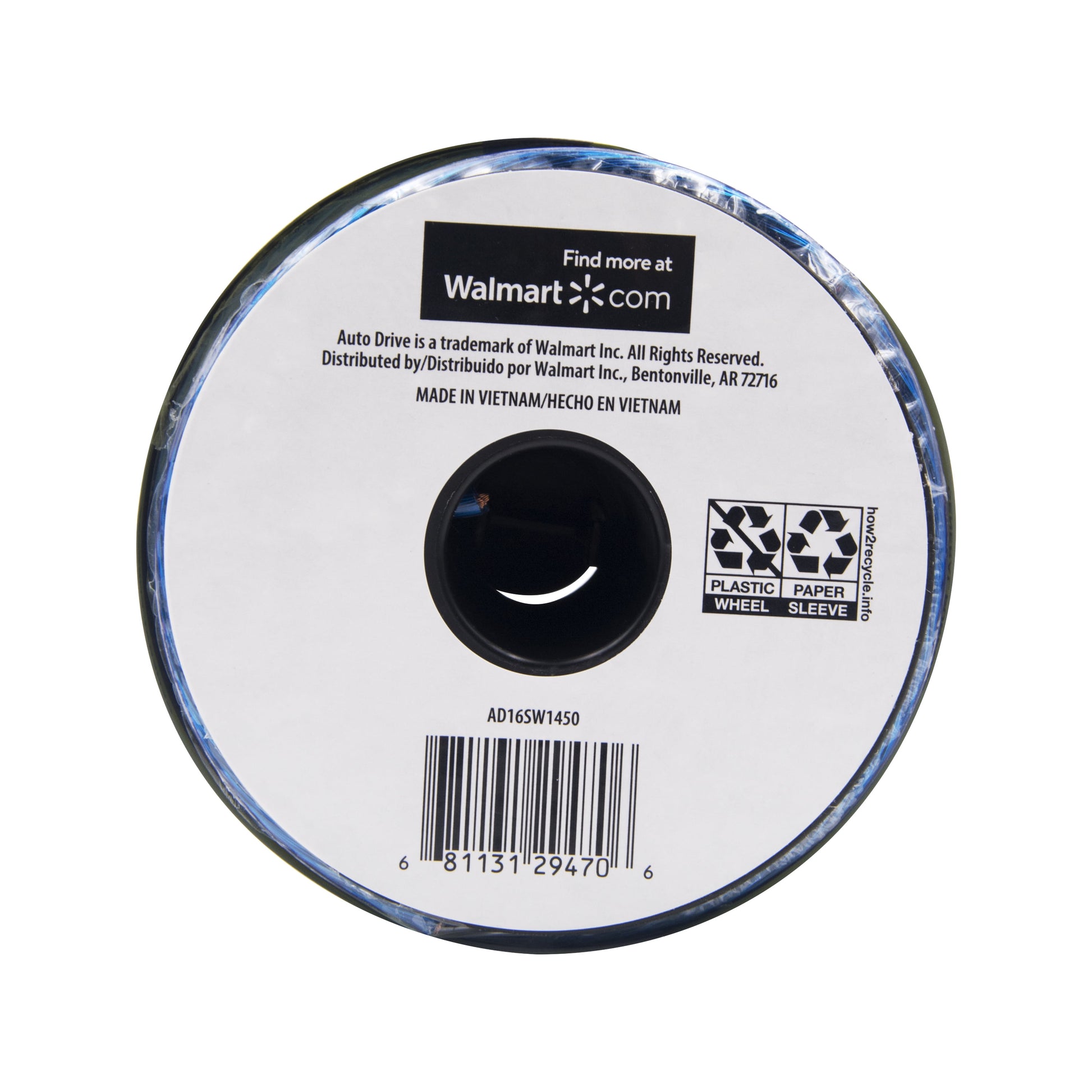 (2 Pack)  Car Stereo Speaker Wire, 14 American Wire Aauge, 50Ft, Transparent Blue, Normal Condition